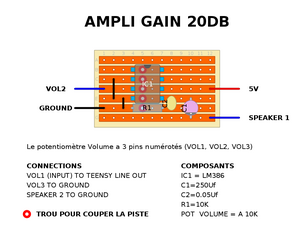 Ampli gain20DB veroboard.png